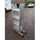 Folding alloy ladder