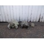 3 Tortoise Garden Ornaments