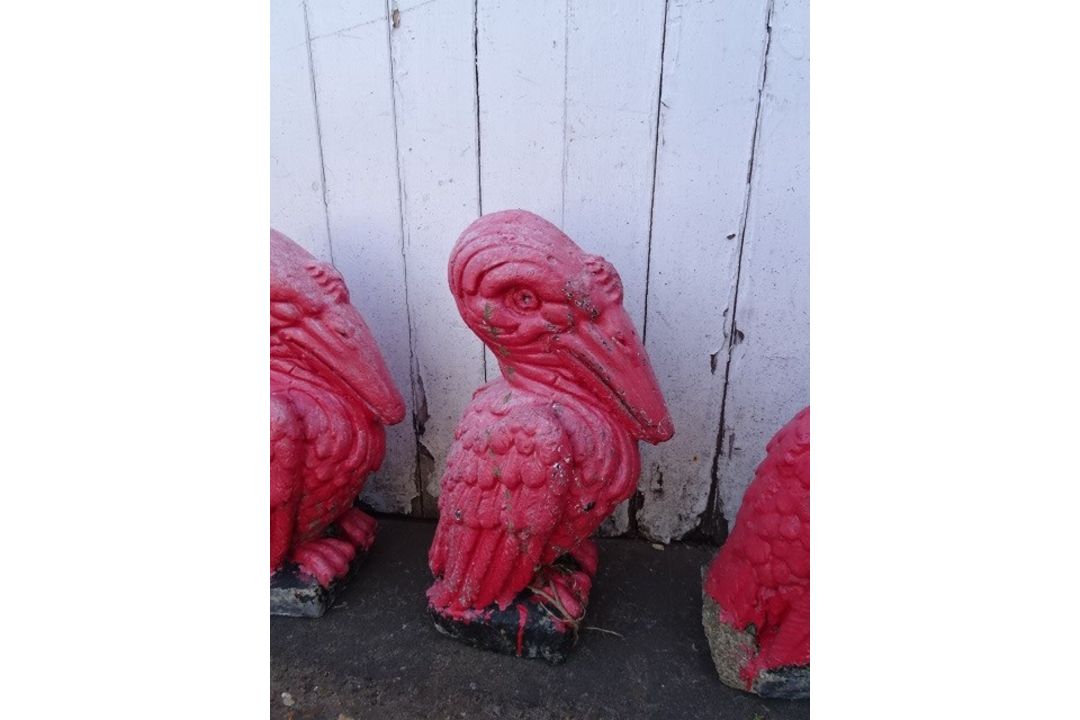 3 Pelican Garden Ornaments - Image 4 of 6