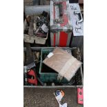 Two cases and two boxes of assorted sundries