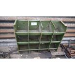 Small metal workshop cubbies