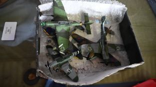 Side door glass and diecast model aeroplanes