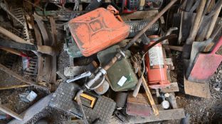 Fuel pump and cans