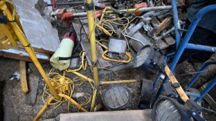 Sack barrow and working lights