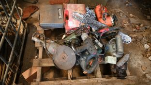 Pallet of various tools