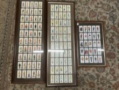 framed cigarette cards