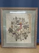 Framed bead work picture 48x53cm