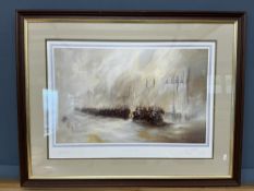 Ben Maile lts edition print 'The Queen's Men' signed and numbered in margin