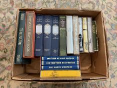 Tray of books to include Folio Society