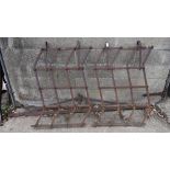 Set of zig-zag harrows with bar