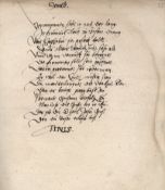 Dialogus oder gesprech von dem abst...: Friderici Staphyli. Deutsche Handschrift auf Papier. Um ...
