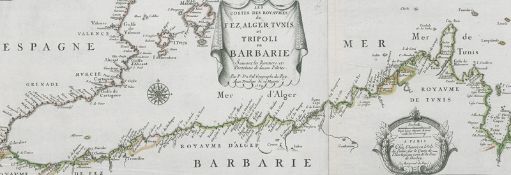 Duval, Pierre: Les costes des royaumes de Fez, Alger, Tunis et Tripoli ...