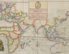 Senex, John: A correct sea chart of the whole world