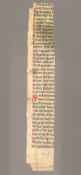 Rennewart-Fragment: Fragment einer deutschen Handschrift auf Pergament.