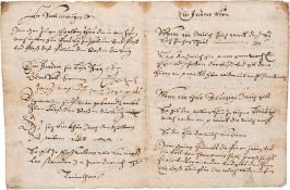 Rossarznei und geistliches Lied: Deutsche Handschrift auf Papier. Deutschland 1728