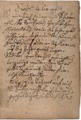 Hostauer Judeneid: Deutsche Handschrift auf Papier. 7 S. auf 4 Bl. 14-18 Ze...