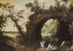 Stalbemt, Adriaen van: Landschaft mit Diana und Aktaeon