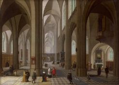 Neefs II, Pieter: Innnenansicht einer gotischen Kathedrale