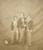 British Royal Family: Prince Alfred and the Prince of Wales with Mr. Gibbs / P...
