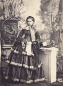 Aguado, Olympe: Studio portrait of a woman