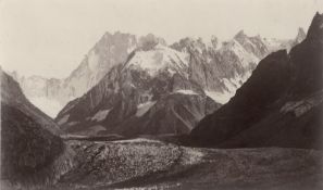 Bisson frères: View of the Mer de Glace glacier, Mont Blanc massif