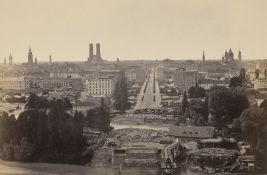 Böttger, Georg: Early views of Munich: General view with Maximilianstras...