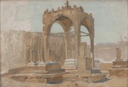 Kosler, Franz Xaver: Grab mit Baldachin in der Nekropolis von Kairo