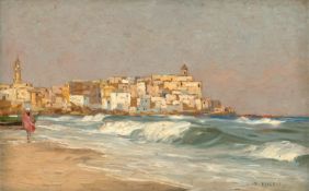 Miceu, Giuseppe: Meeresbrandung am Strand von Jaffa