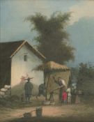 Chinesisch: 19. Jh. Pendants mit Ansichten aus dem Perlflussdelta