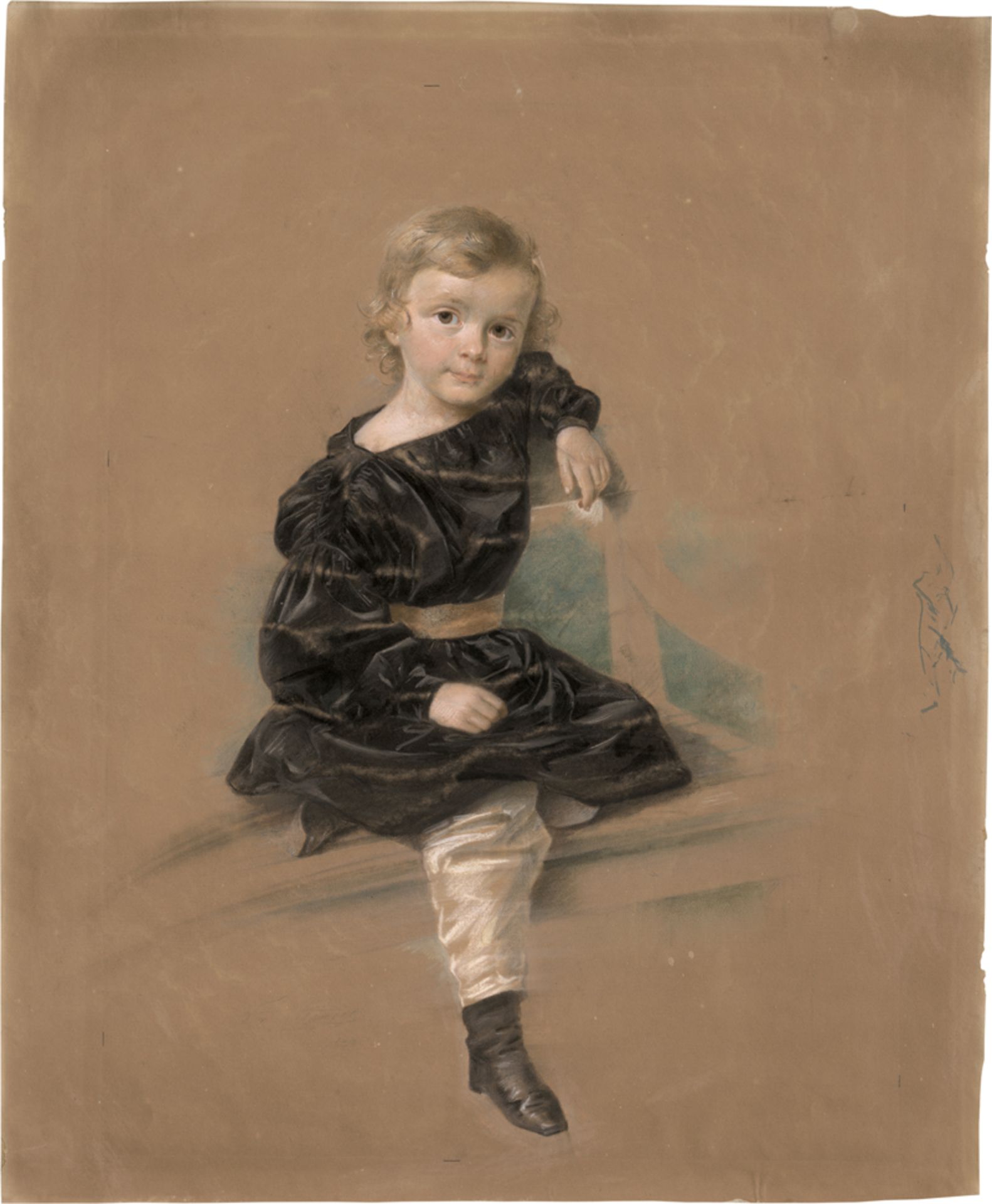 Krüger, Franz: Kinderbildnis des Fürsten Ernst Leopold Victor Carl Jose...