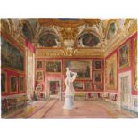 Caligo, Domenico: Die Sala die Giove im Palazzo Pitti, im Hintergrund ein ...