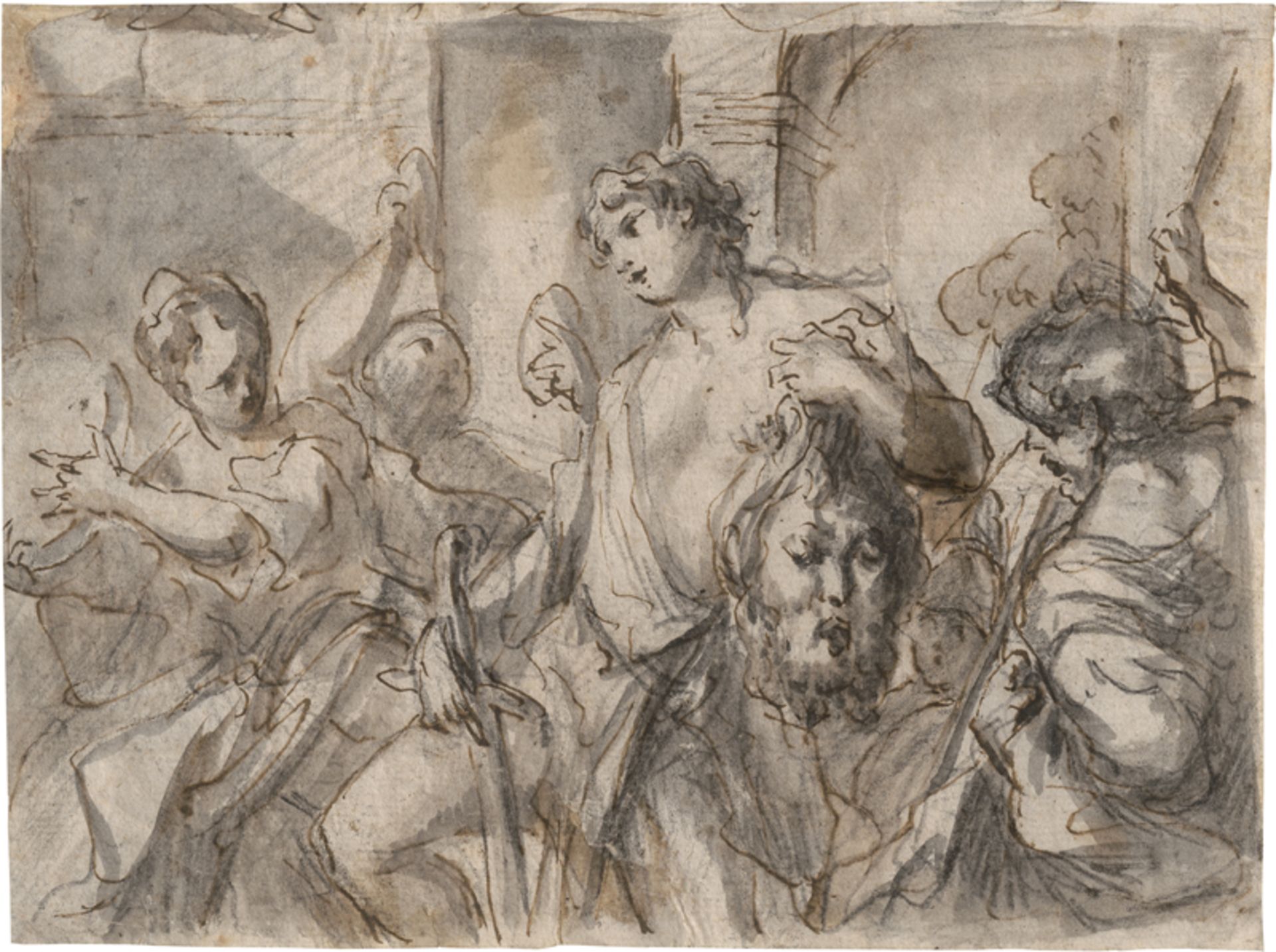 Oberitalienisch: 18. Jh. David mit dem Haupt des Goliath
