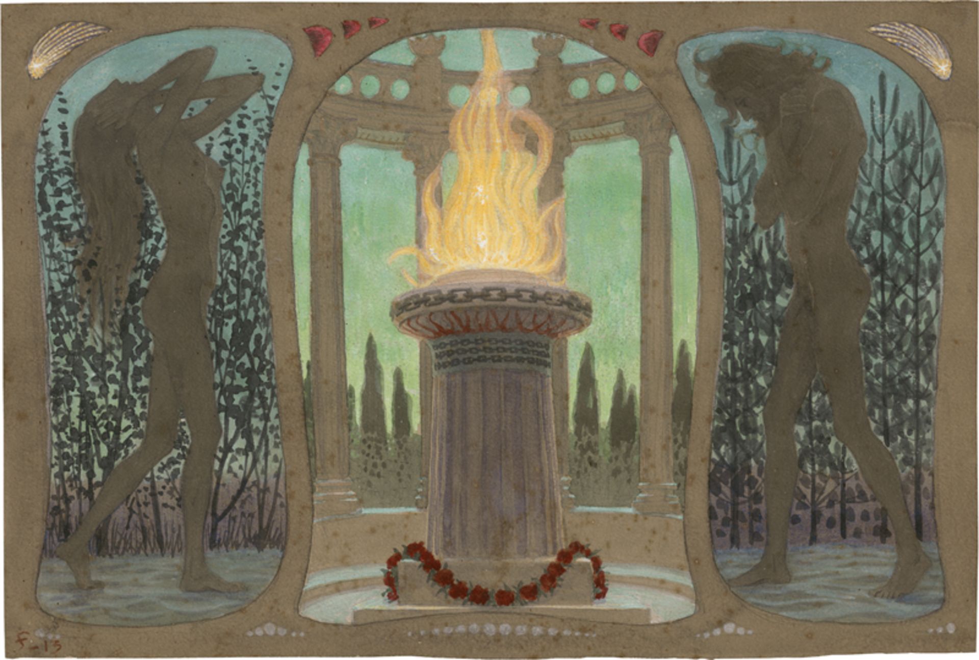 Fidus: "Zum Traumtempel"