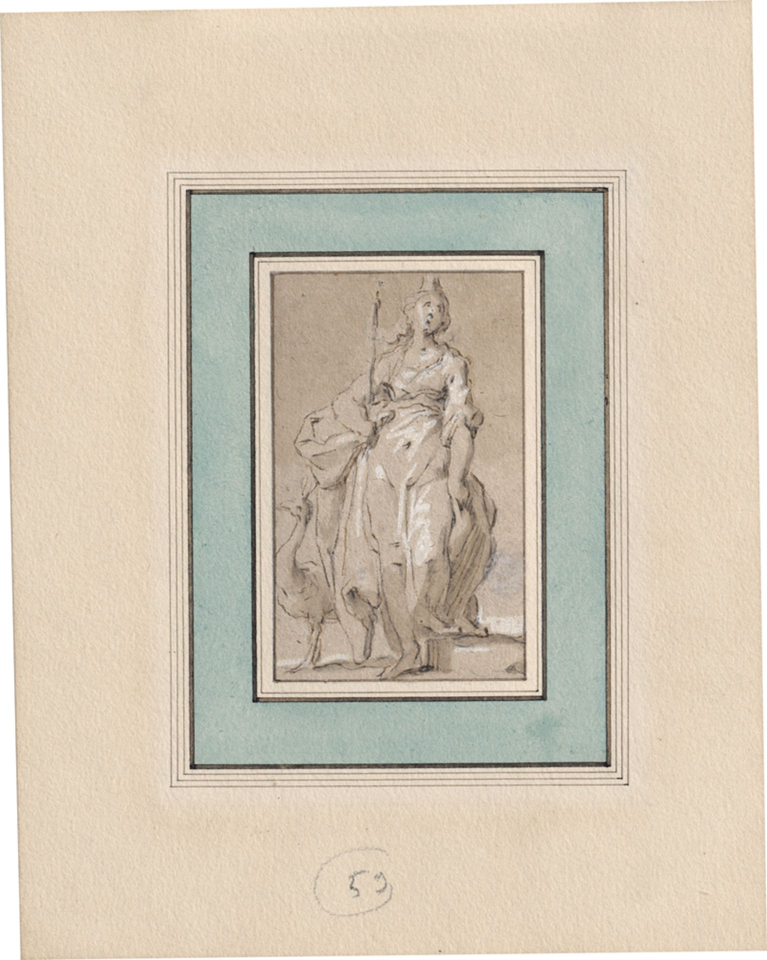 Bloemaert, Abraham: Stehende Juno mit Pfau