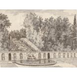 Rehberg, Friedrich: Brunnenanlage in einem italienischen Garten