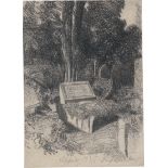 Müller, Richard: Das Grab von Auguste Richter auf dem Loschwitzer Friedho...
