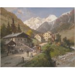 Janny, Georg: Bei Landeck im Oberinntal mit Blick auf die Parseierspit...
