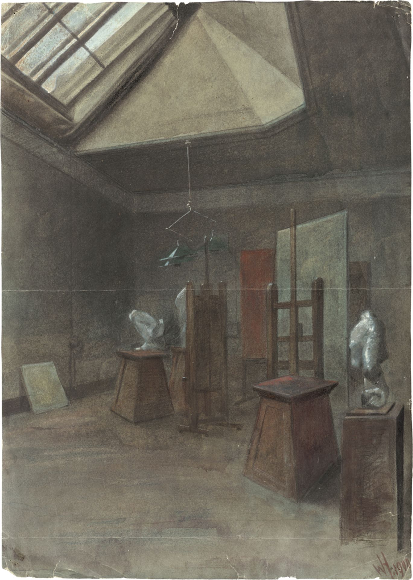 Hammer, Walter Julius: Das Atelier des Künstlers in Leipzig