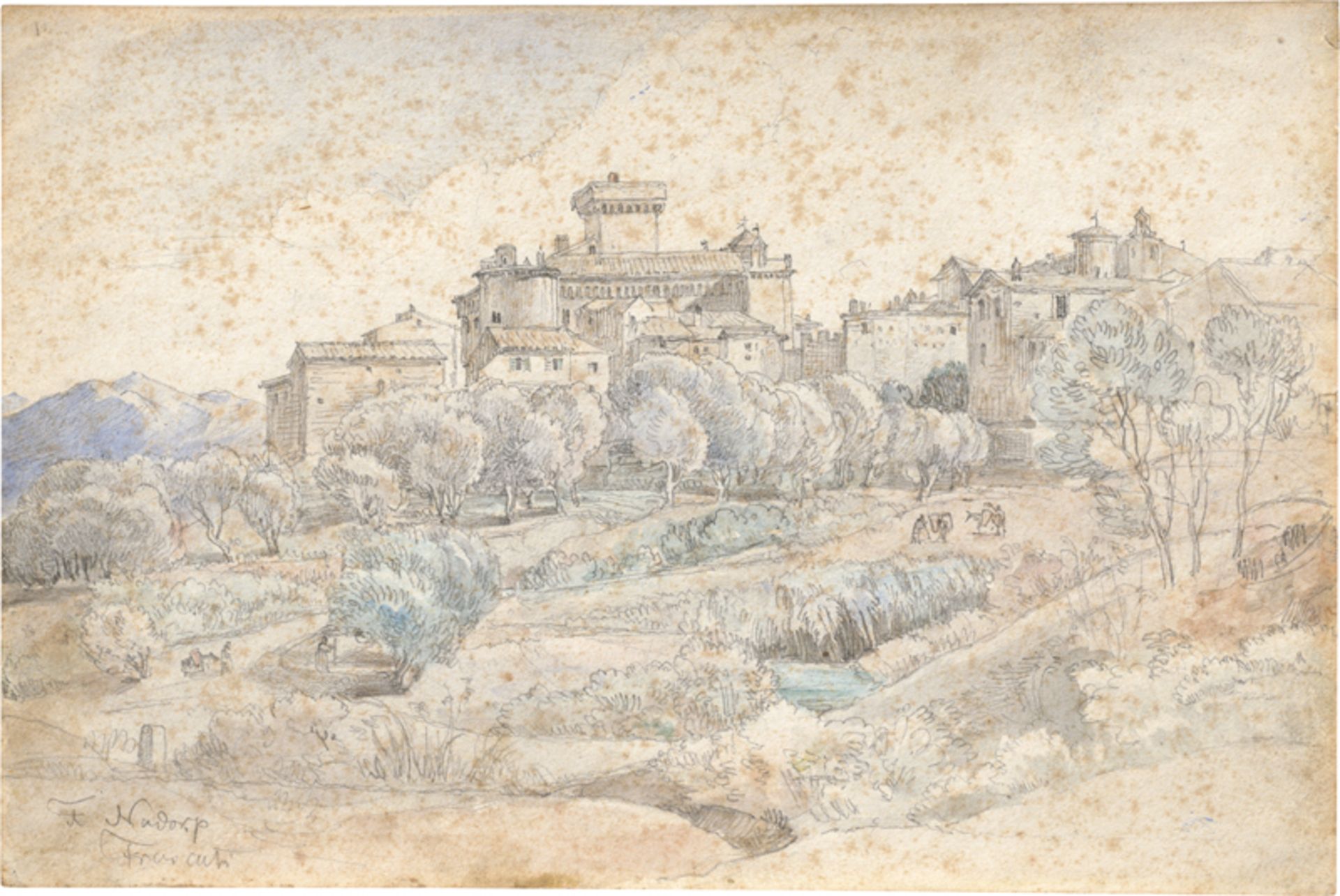 Nadorp, Franz Johann Heinrich: Landschaft bei Frascati