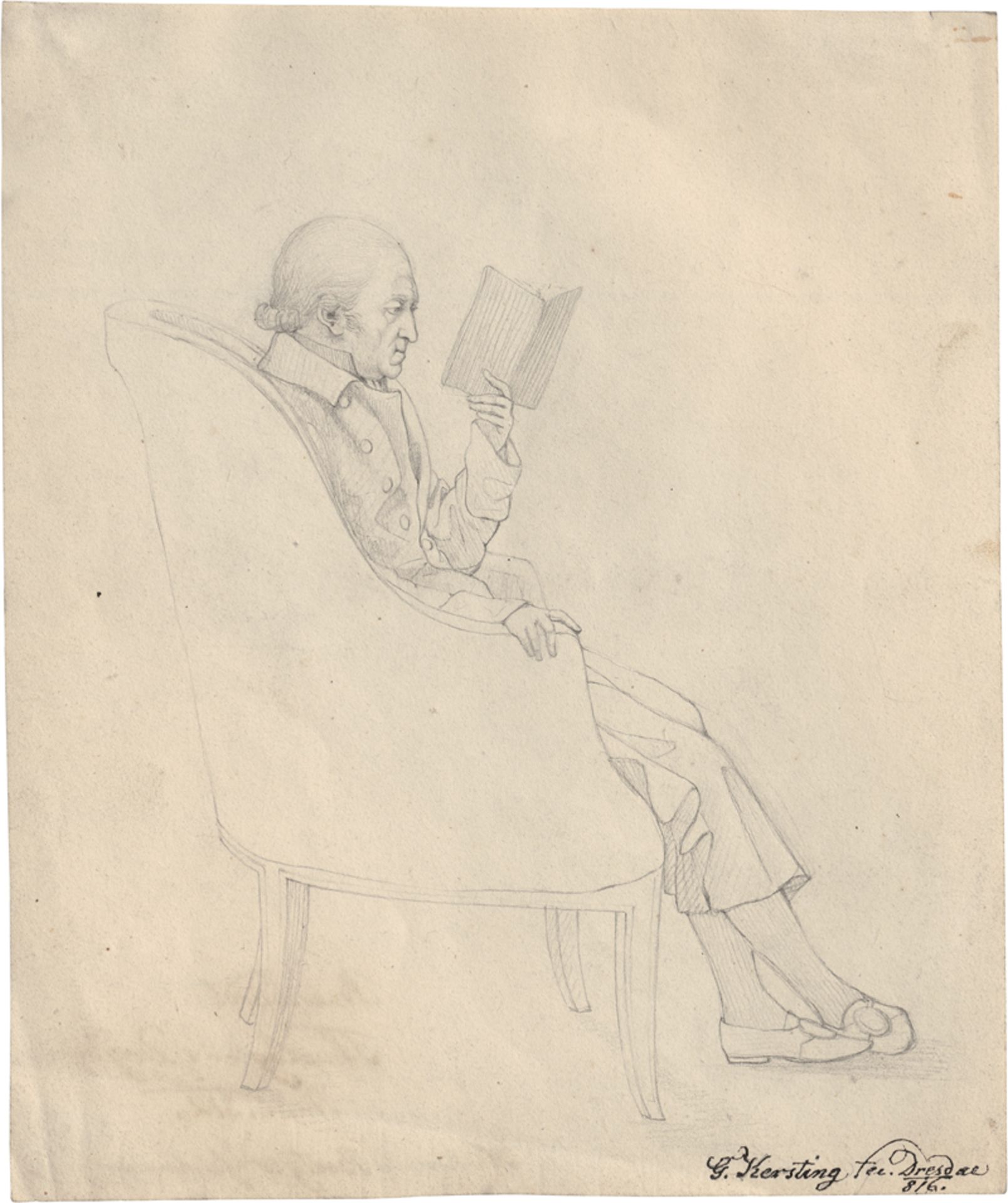 Kersting, Georg Friedrich: Bildnis des Dresdener Oberhofpredigers D. Franz Volkmar ...