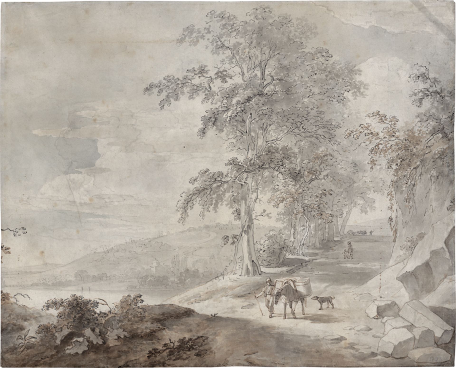 Deutsch: 1773. Eseltreiber an der italienischen Küste - Bild 2 aus 2