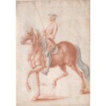 Deutsch: um 1720. Kavalier zu Pferd