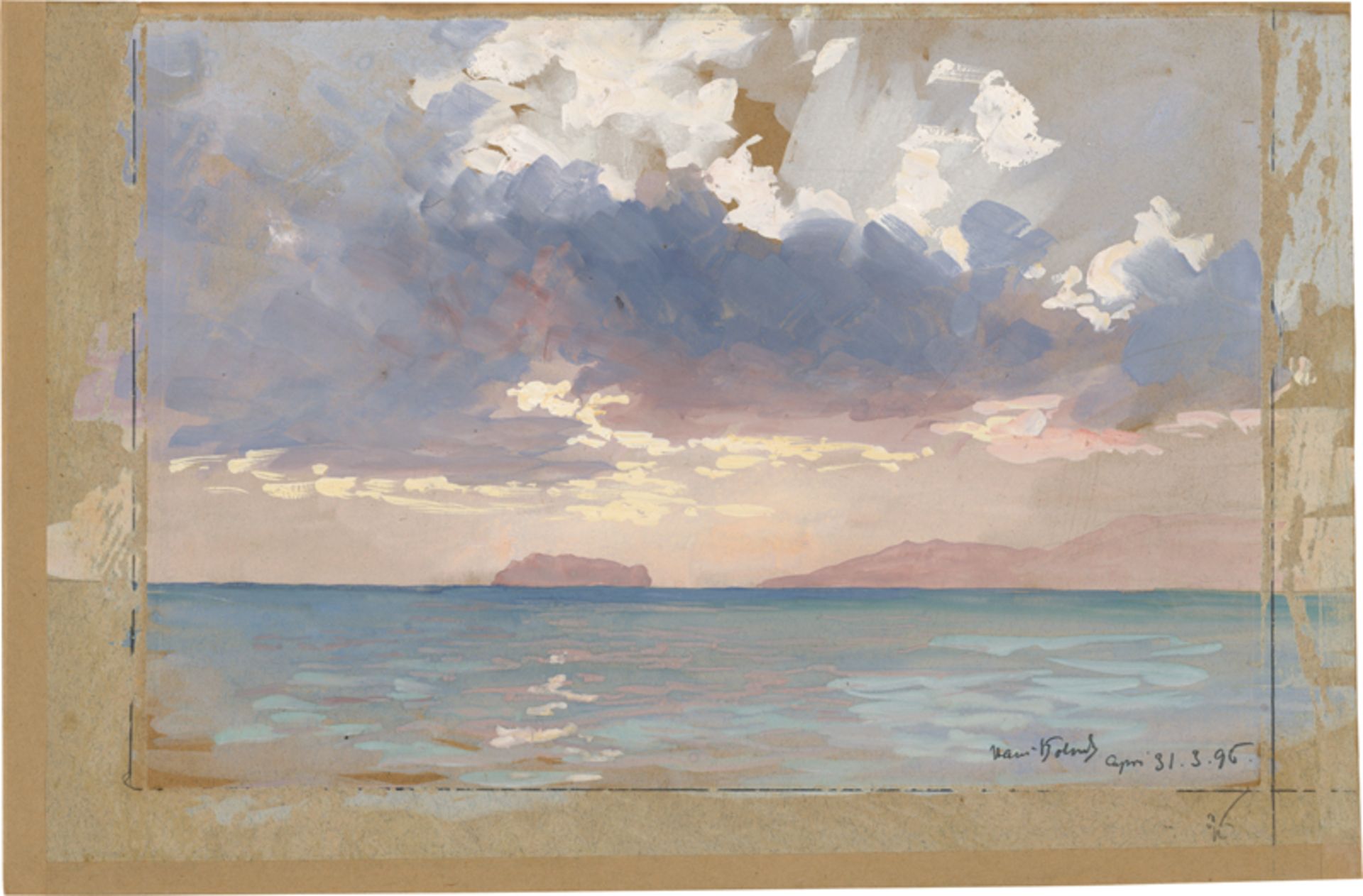 Deutsch: 1896. Wolkenstimmung über Capri