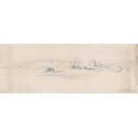 Papperitz, Gustav Friedrich: Torre di Schiavi und weitere Ruinen an der Via Prenestin...