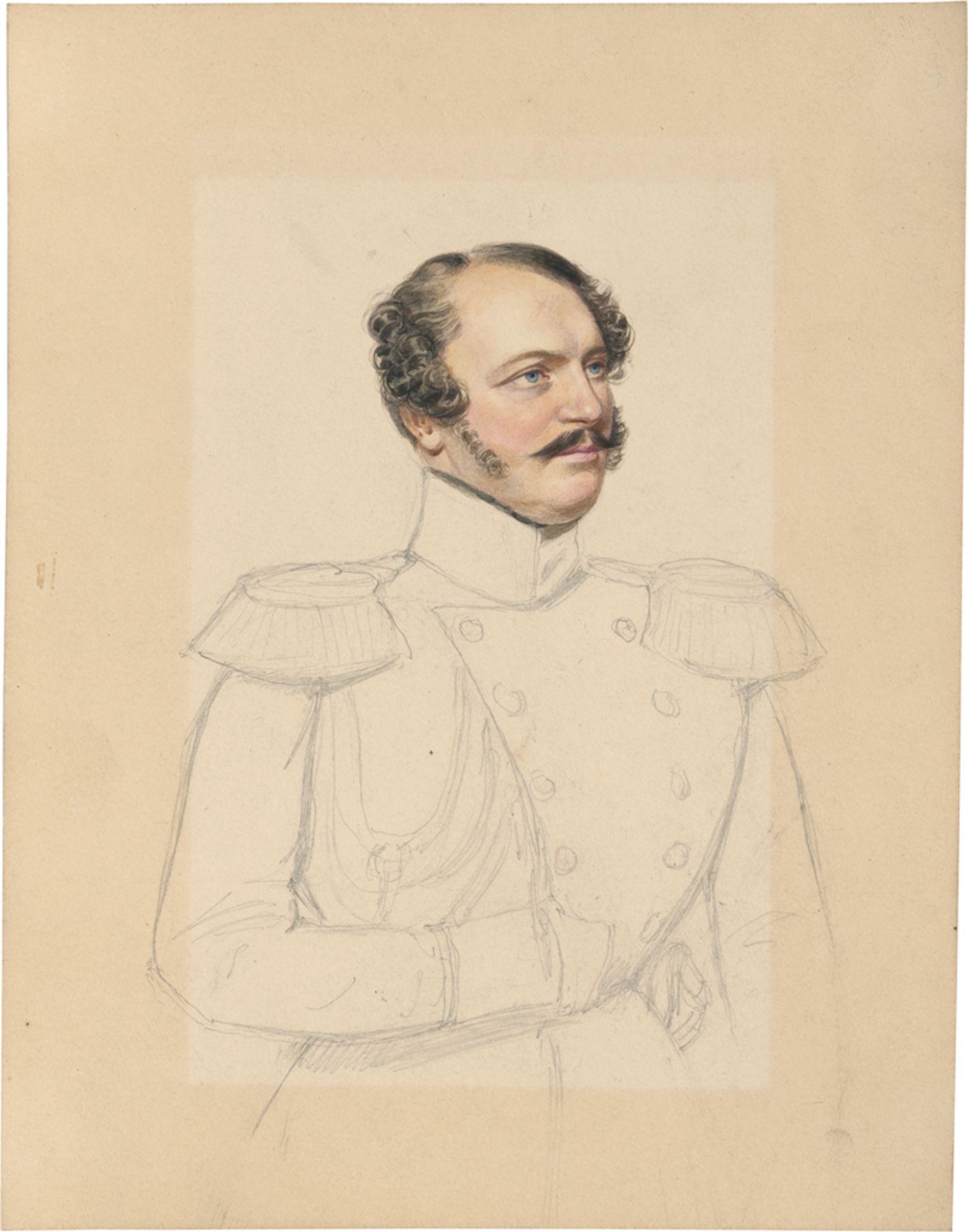 Krüger, Franz: Bildnis wohl Zar Nikolaus I. von Russland