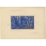 Roerich, Nicholas: Prinzessin Maleine: Blick in den Korridor des Schlosses
