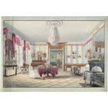 Löhrer, Johann Gottlieb: Elegantes Schweizer Interieur