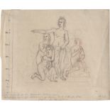 Schadow, Johann Gottfried: Diana im Bade - "Lebendes Bild" auf dem Künstlerball, Be...