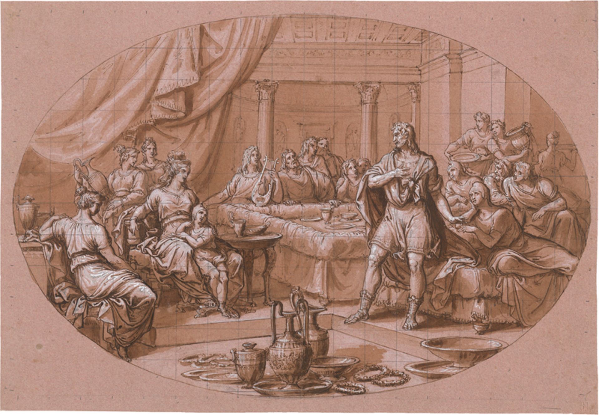 Gagneraux, Bénigne: Odysseus bei den Phäaken