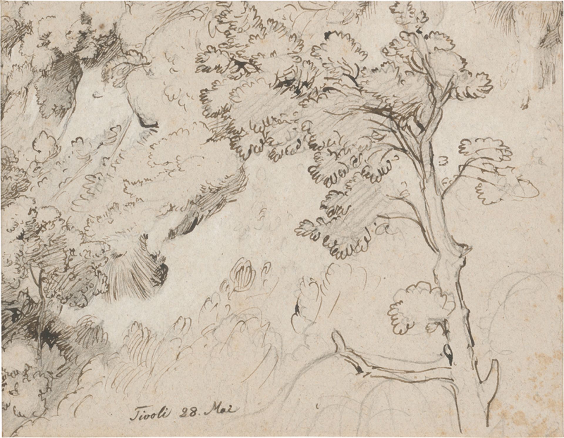 Deutsch: um 1810. Landschaft bei Tivoli